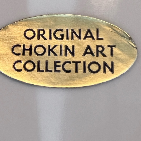 Original Chokin Art Collection PL-201 Hummingbird Decorative Plate 24K - Picture 4 of 8